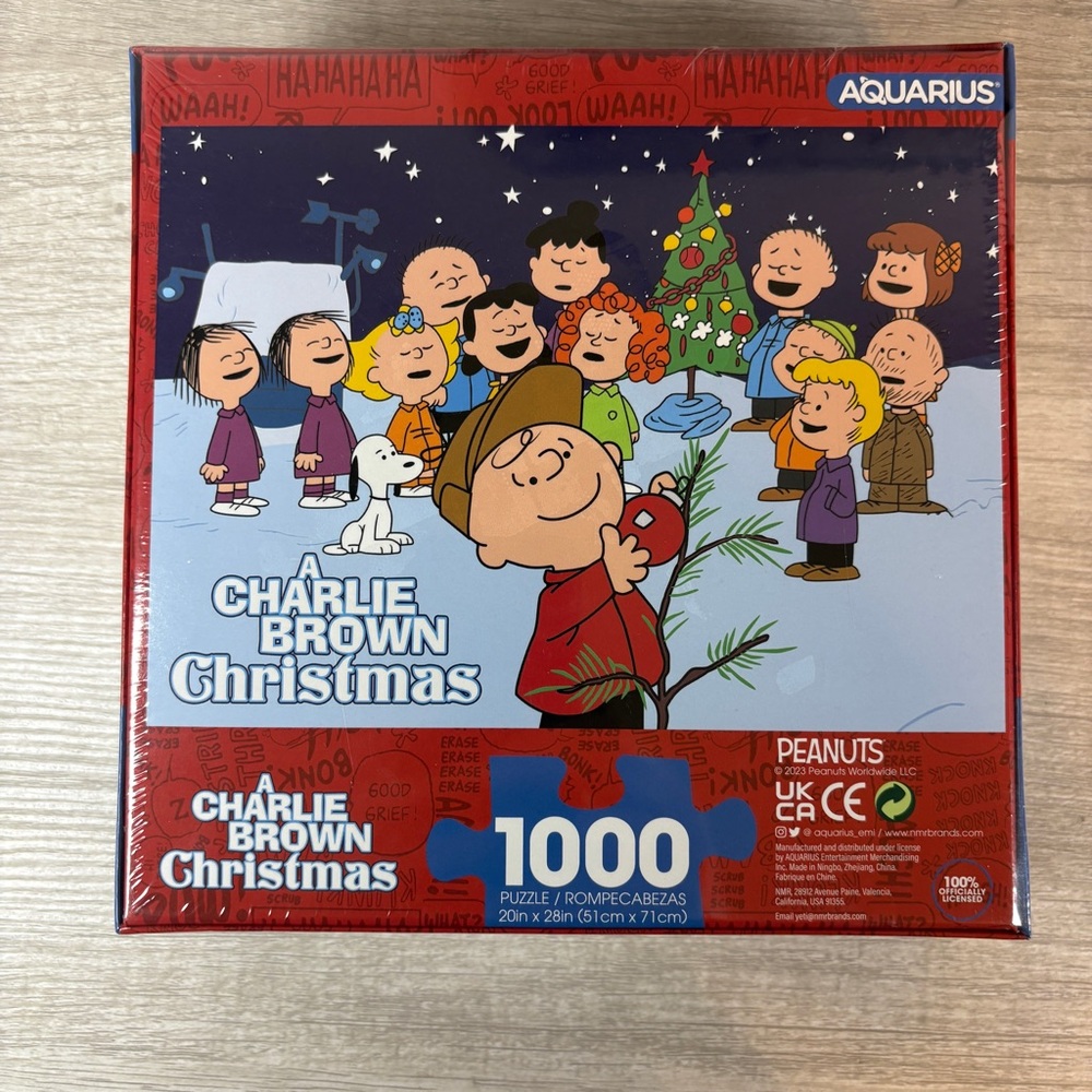 NEW A Charlie Brown Christmas Peanuts 1000 Piece Puzzle 20in x 28in NEW Sealed